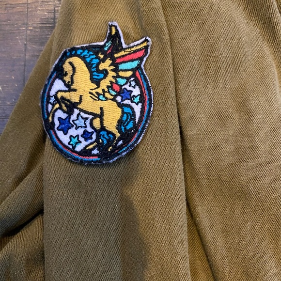 Zara Jacket/Shirt Patches Cotton/Lyocell Ladies XL - Picture 10 of 14